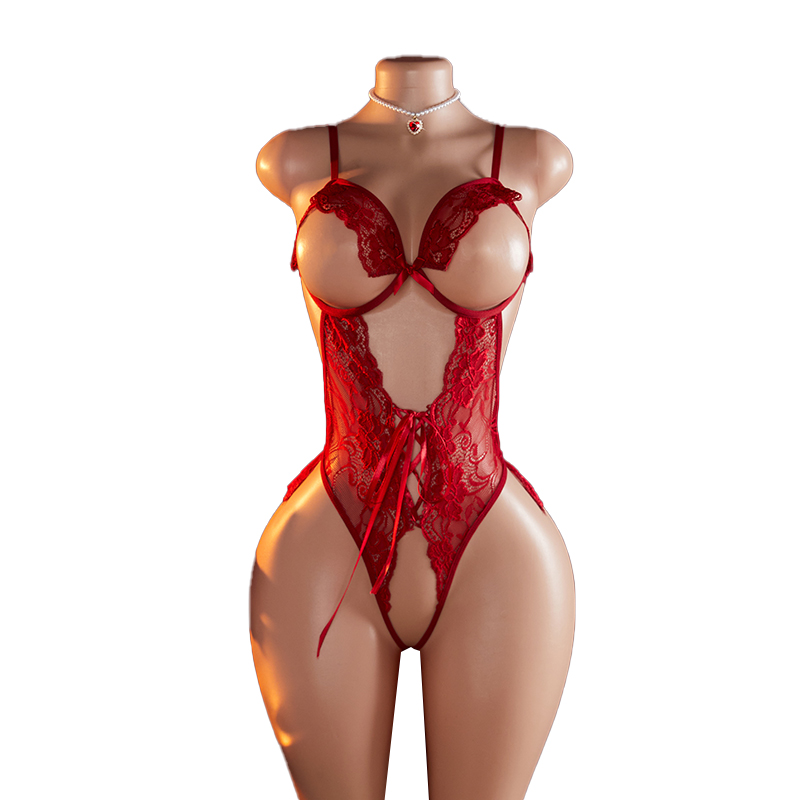 Lace Bralette Set - Lencería Sexy transparente para mujer, ropa