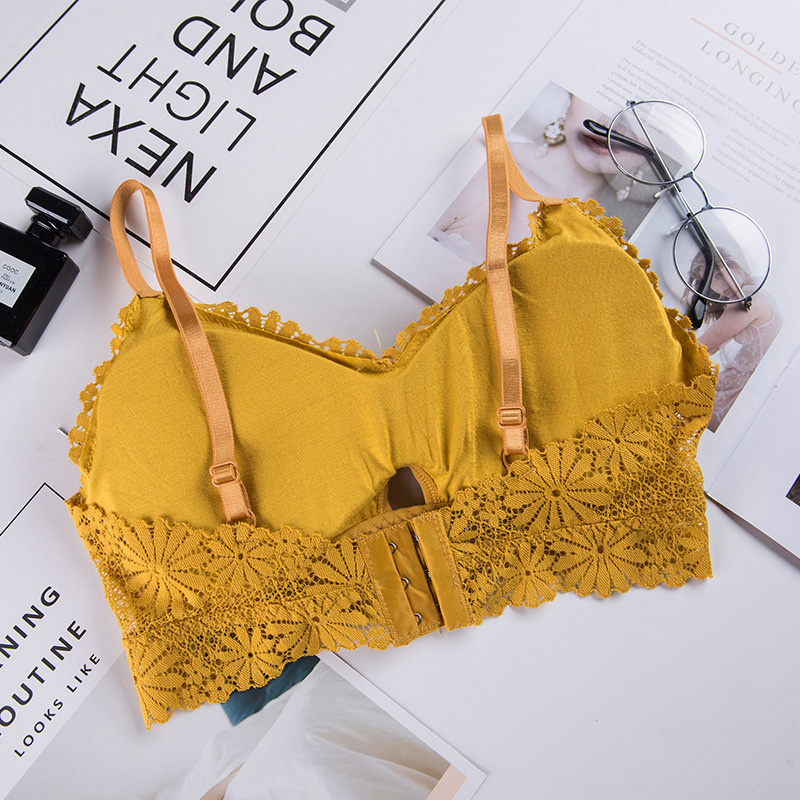 Lencería de encaje 3D para muj - Lace Bralette Set reseña y precio